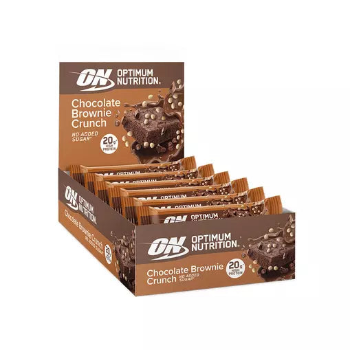Optimum Nutrition Chocolate Brownie Crunch Protein Bar - 20g high protein