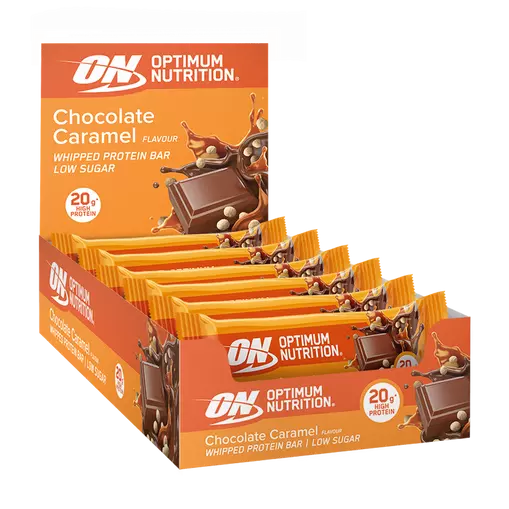 Optimum Nutrition Chocolate Caramel Whipped Protein Bar - 20g high protein
