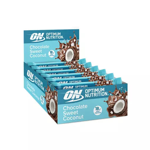 Optimum Nutrition Chocolate Sweet Coconut Protein Bar - 18g high protein
