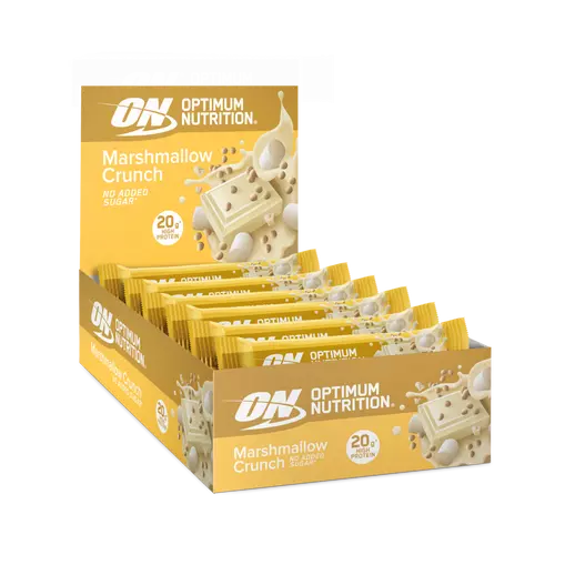 Optimum Nutrition Marshmallow Crunch Protein Bar - 20g high protein