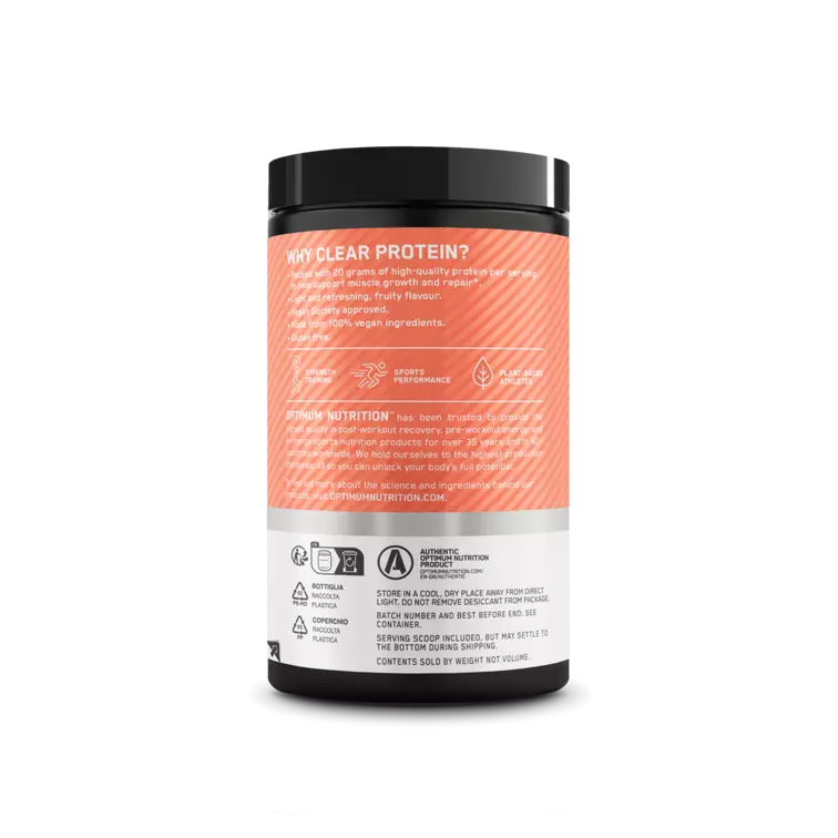 Optimum Nutrition ON Clear Protein 100% Plant Protein Isolate