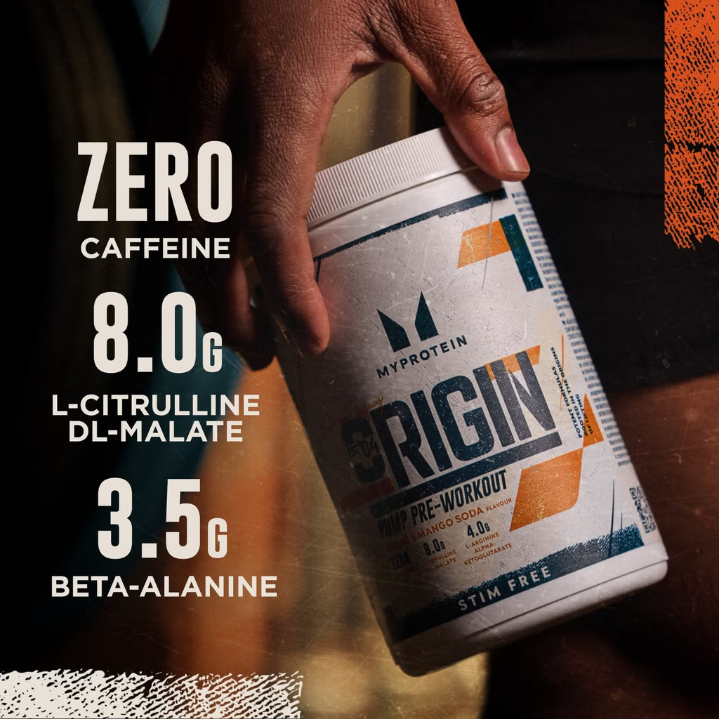 Myprotein Origin Pump Pre-Workout Stim-Free (Alpha)