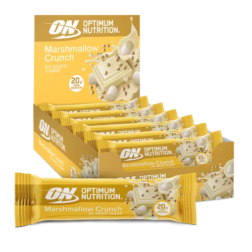 Optimum Nutrition Marshmallow Crunch Protein Bar - 20g high protein