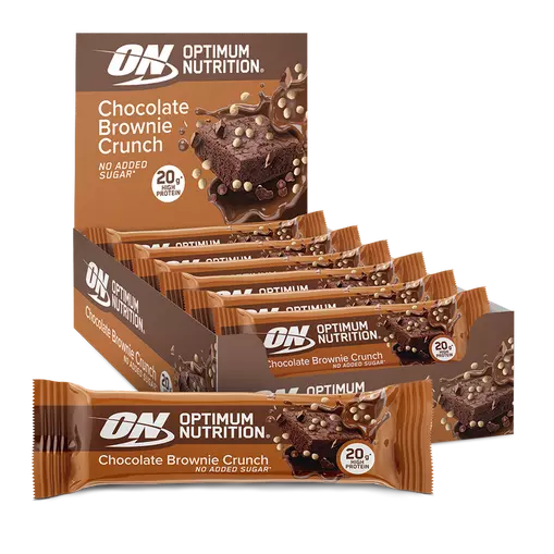 Optimum Nutrition Chocolate Brownie Crunch Protein Bar - 20g high protein