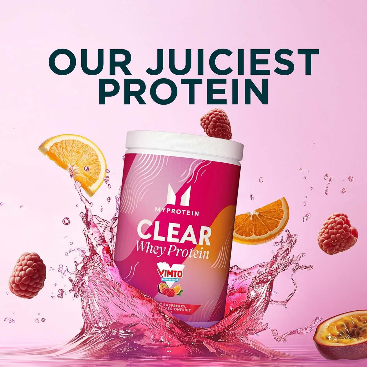 Myprotein Clear Whey Isolate – Vimto ® Raspberry, Orange, Passionfruit