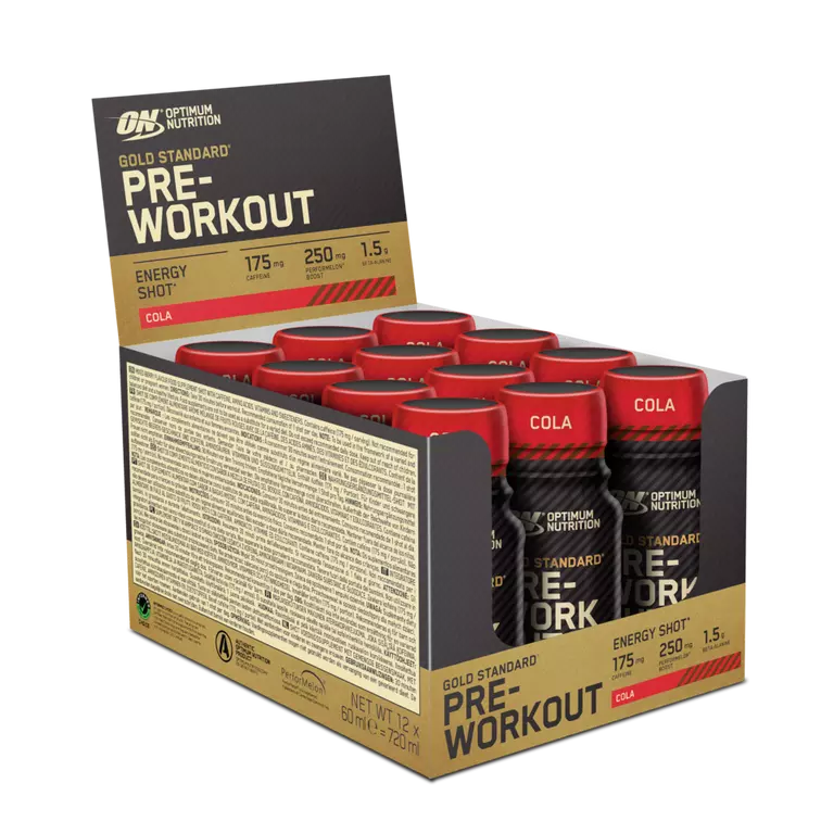 Gold Standard Pre-Workout Shot - 60ml (175mg caffeine)