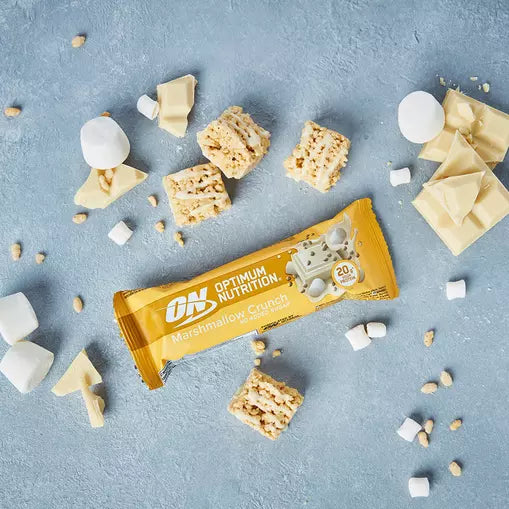 Optimum Nutrition Marshmallow Crunch Protein Bar - 20g high protein